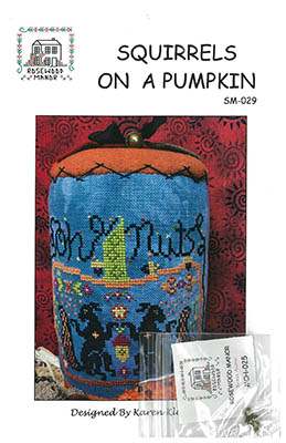 Squirrels On A Pumpkin With Charm